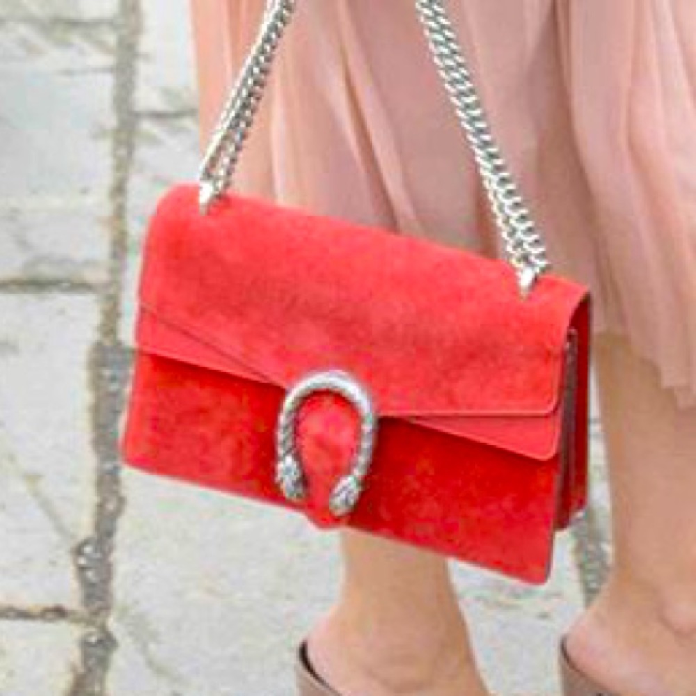 Red Suede Gucci Dionysus size Small (sold out everywhere)